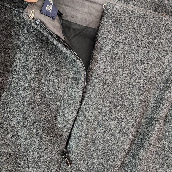 J. Crew Womens Pencil Skirt Double Serge Wool Knee Length 12 Gray Zip Academia - Picture 6 of 11